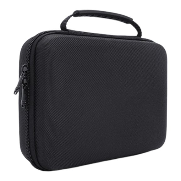 Custom EVA hard case with foam insert, black thermoformed EVA case with zipper and carry handle